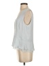 BCBGMAXAZRIA 100% Polyester Gray Sleeveless Blouse Size S - photo 5