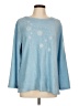 Unbranded 100% Polyester Stars Blue Pullover Sweater Size L - photo 1