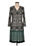 Sandra Darren Paisley Gray Casual Dress Size 8 (petite) - photo 1