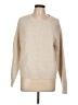 Love Ellie 100% Polyester Chevron-herringbone Ivory Pullover Sweater Size L - photo 1