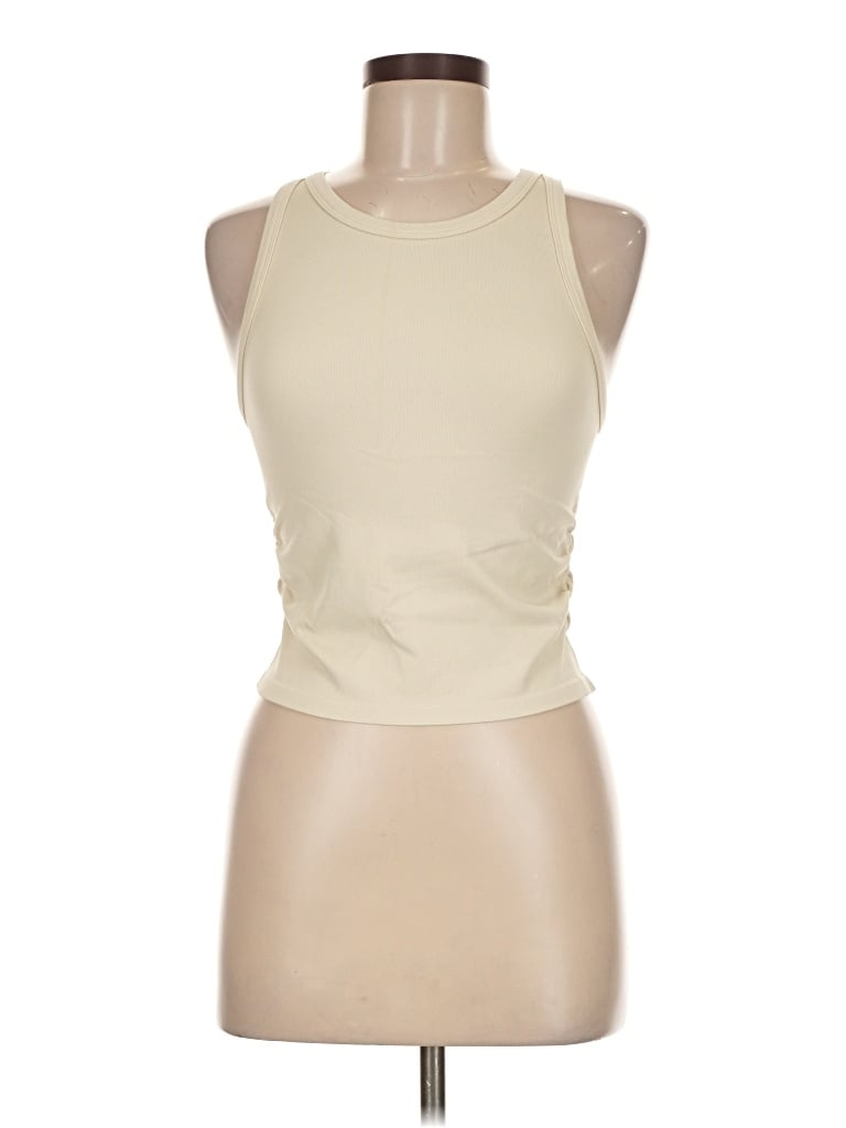 Pre-owned Oqq Sleeveless T-shirt In White