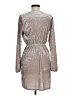 Emory Park Metallic Silver Tan Cocktail Dress Size M - photo 2