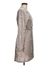 Emory Park Metallic Silver Tan Cocktail Dress Size M - photo 4