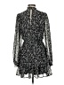 Mi ami 100% Polyester Print Black Casual Dress Size M - photo 2