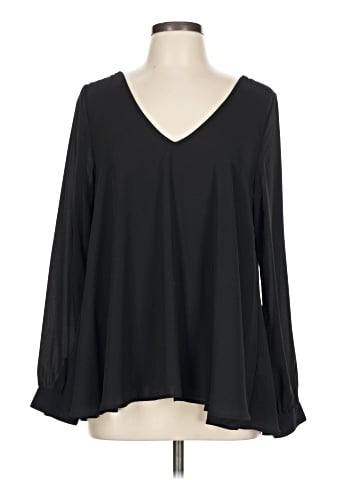 Karen Kane Long Sleeve Blouse (view 1)