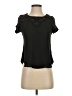 Covington 100% Polyester Black Short Sleeve Blouse Size S - photo 1