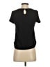 Covington 100% Polyester Black Short Sleeve Blouse Size S - photo 2
