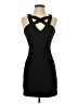 Ruby Rox Solid Black Cocktail Dress Size 3 - photo 1