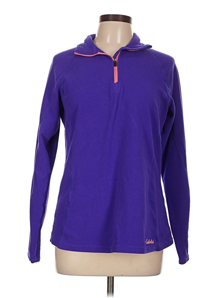 Pre-owned Cabela's Pullover Hoodie In Purple