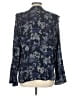 Max Jeans 100% Rayon Blue Long Sleeve Blouse Size L - photo 2