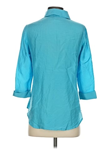 Doncaster Collection 3/4 Sleeve Silk Top (view 2)