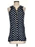 MICHAEL Michael Kors Blue Sleeveless Blouse Size S - photo 1