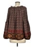 Blu Pepper 100% Polyester Brown Long Sleeve Blouse Size M - photo 2
