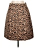 J.Crew Collection 100% Polyester Animal Print Brown Casual Skirt Size 0 - photo 1