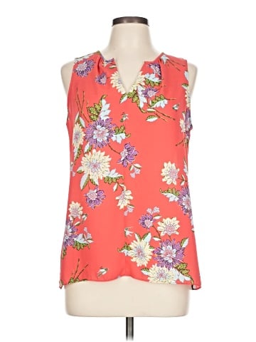 Rose + Olive Sleeveless Blouse (view 1)