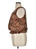 Evereve 100% Polyester Brown Sleeveless Blouse Size XL - photo 5
