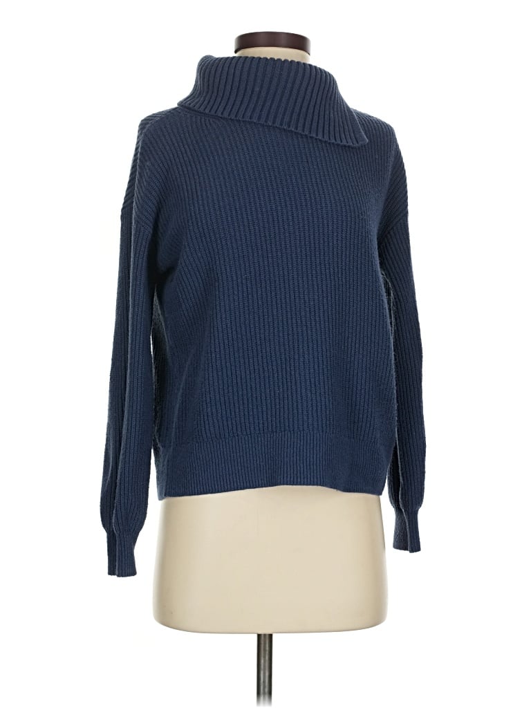 Pre-owned Talbots Turtleneck Sweater In Blue