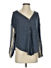 Blu Pepper Gray Long Sleeve Blouse Size S - photo 1