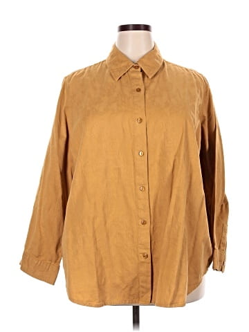 Liz & Me 3/4 Sleeve Button-Down Shirt (view 1)