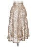 River Island 100% Polyamide Metallic Gold Formal Skirt Size 8 - photo 2