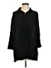 NINEXIS 100% Rayon Black 3/4 Sleeve Button-Down Shirt Size S - photo 1