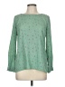 Black Note Green Long Sleeve Blouse Size M - photo 1