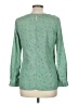 Black Note Green Long Sleeve Blouse Size M - photo 2