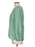 Black Note Green Long Sleeve Blouse Size M - photo 5
