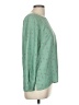 Black Note Green Long Sleeve Blouse Size M - photo 4