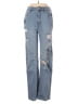 Hollister Hearts Blue Jeans Size 26 waist - photo 1