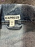 Express 100% Cotton Blue Denim Jacket Size S - photo 6