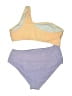 Unbranded Color Block Yellow Purple One Piece Swimsuit Size XL - photo 2