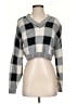 Alya Checkered-gingham Gray Pullover Sweater Size XS - photo 1