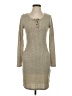 Unbranded 100% Polyester Gray Tan Casual Dress Size S - photo 1
