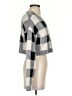 Alya Checkered-gingham Gray Pullover Sweater Size XS - photo 4