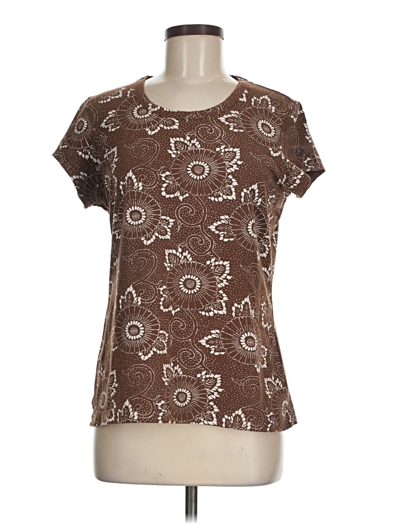 Pre-owned Ruff Hewn Short Sleeve T-shirt In Brown