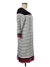 fleur bleue Stripes White Casual Dress Size M - photo 4