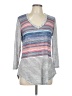 David Cline Gray 3/4 Sleeve Top Size L - photo 1