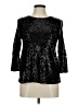 Gibson 100% Nylon Black 3/4 Sleeve Top Size M - photo 1