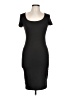 Obsessive Love Solid Black Casual Dress Size L - photo 1