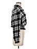 1.State Plaid Black Long Sleeve Blouse Size M - photo 4