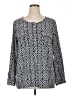 Gap 100% Polyester Black Long Sleeve Blouse Size XL - photo 1