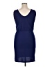 Shein 100% Polyester Solid Blue Casual Dress Size XL - photo 2