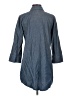 Mud Pie Blue 3/4 Sleeve Button-Down Shirt Size S - photo 2