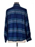 Intro 100% Rayon Stripes Blue Long Sleeve Button-Down Shirt Size XL (estimated) - photo 2