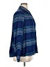 Intro 100% Rayon Stripes Blue Long Sleeve Button-Down Shirt Size XL (estimated) - photo 4