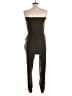Derek Heart Solid Brown Jumpsuit Size L - photo 2