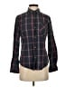 Burton 100% Cotton Plaid Black Long Sleeve Button-Down Shirt Size S - photo 1