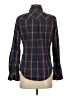 Burton 100% Cotton Plaid Black Long Sleeve Button-Down Shirt Size S - photo 2