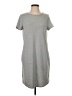 St. John's Bay Solid Gray Casual Dress Size S - photo 1